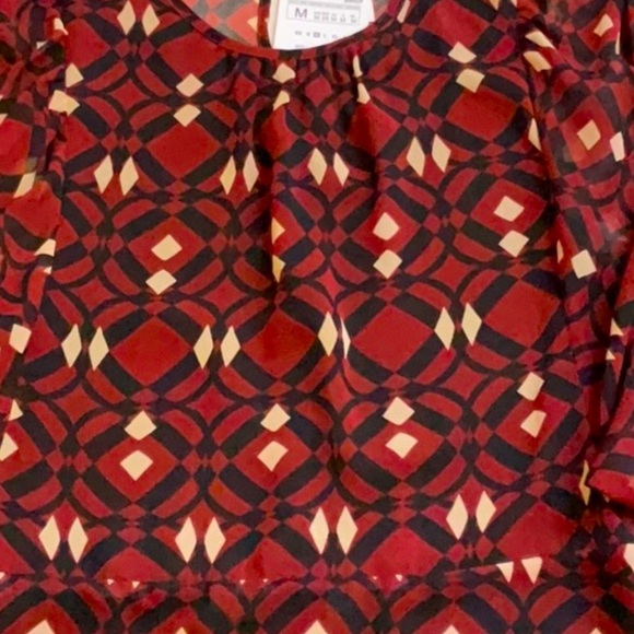 New Zara Geometry print Mini Chiffon Dress - Picture 10 of 13